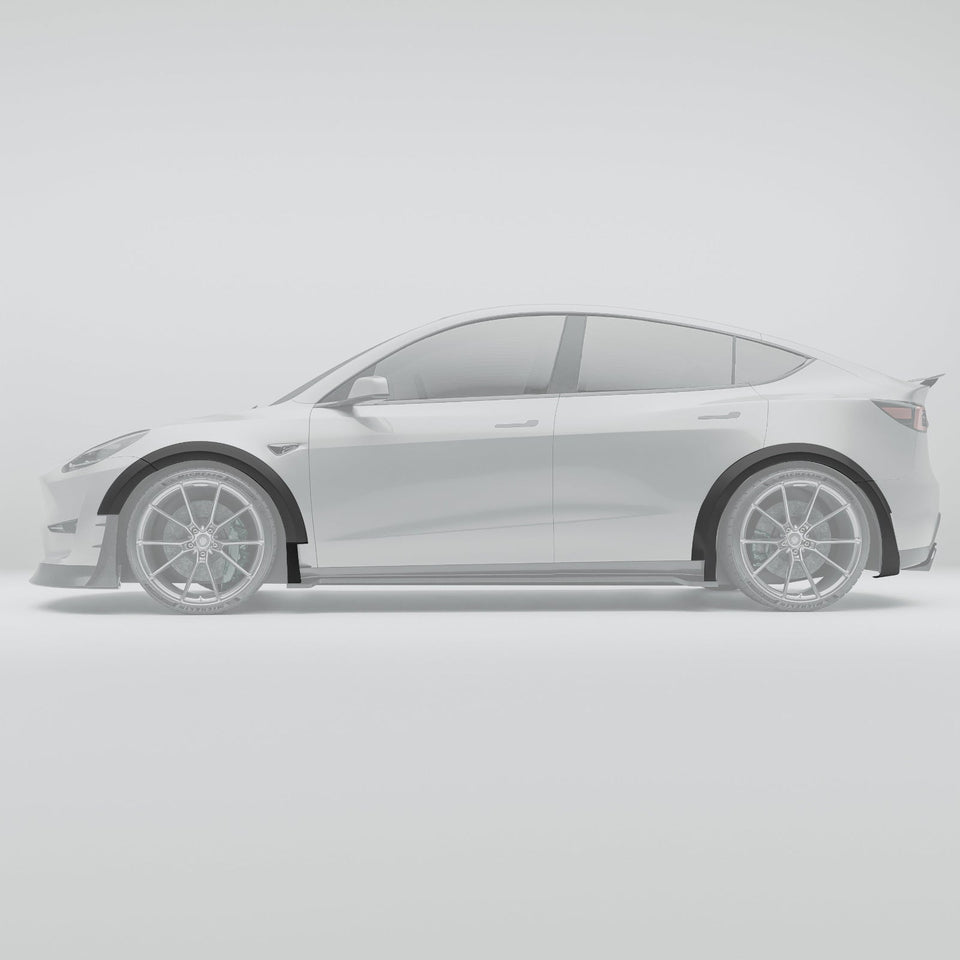 RevoZport Carbon Wielkast Trims voor Tesla Model Y 2021-2024