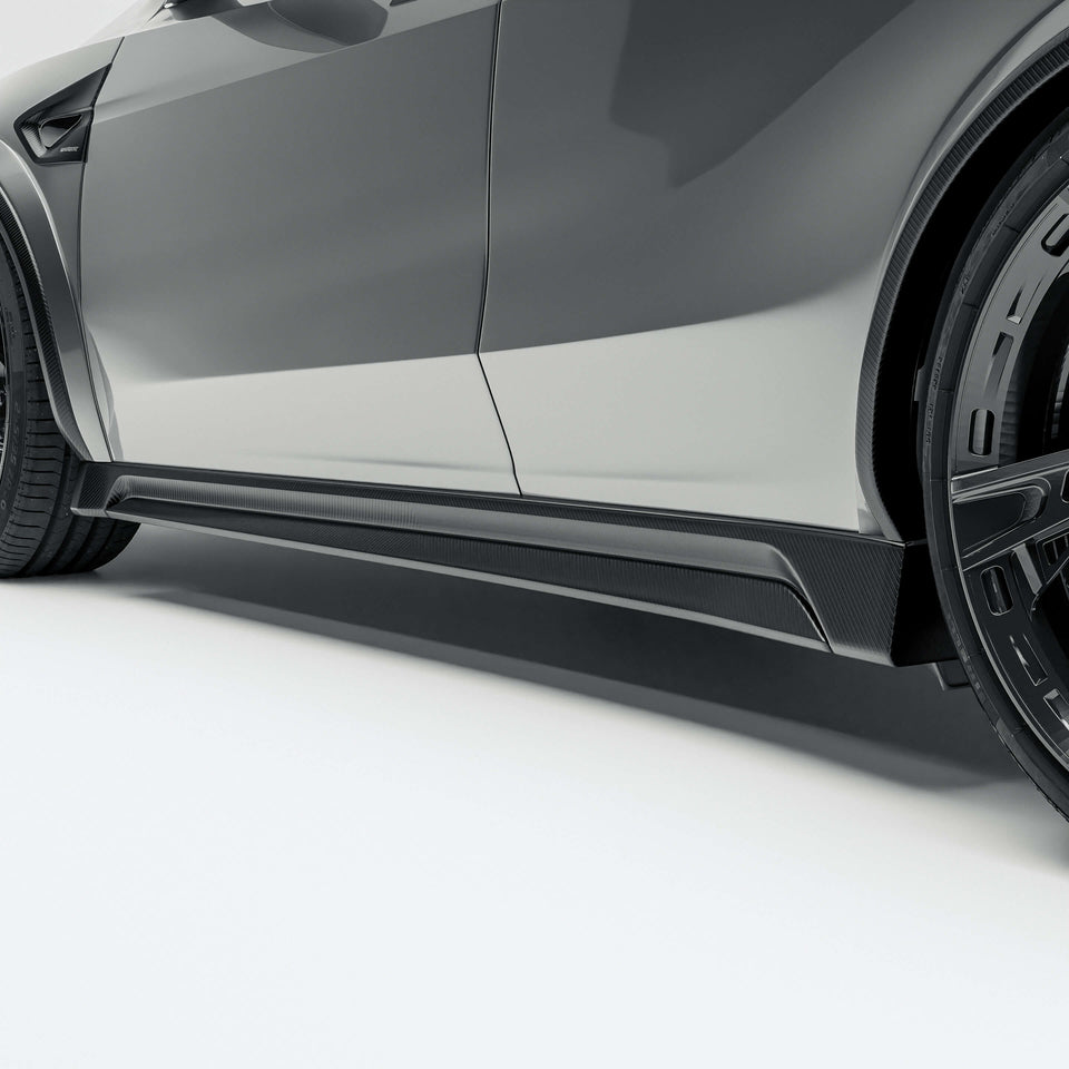 RevoZport Carbon Side Skirts voor Tesla Model Y Juniper