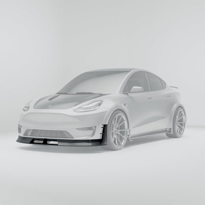 RevoZport Carbon Front Splitter voor Tesla Model Y