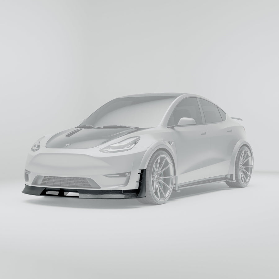 RevoZport Carbon Front Splitter voor Tesla Model Y