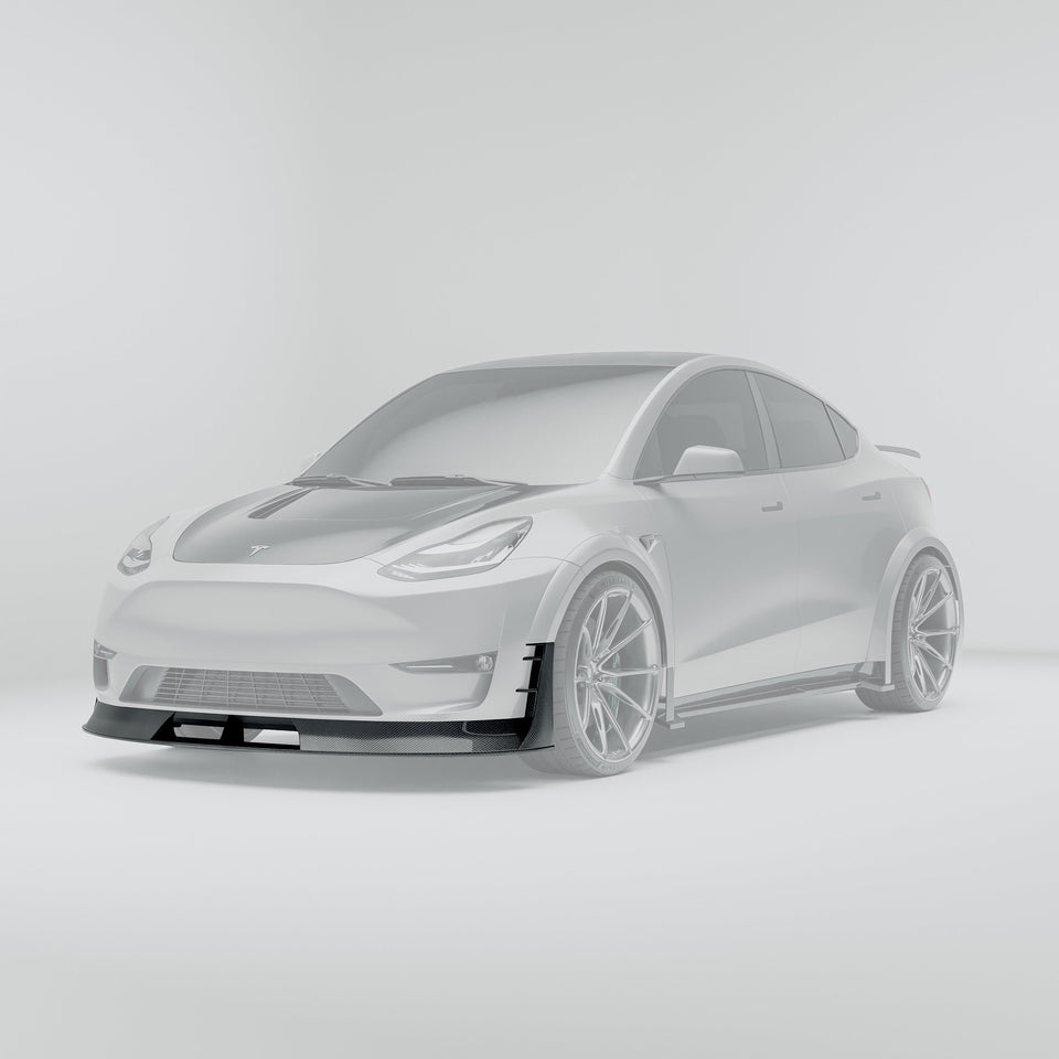 RevoZport Carbon Front Splitter voor Tesla Model Y