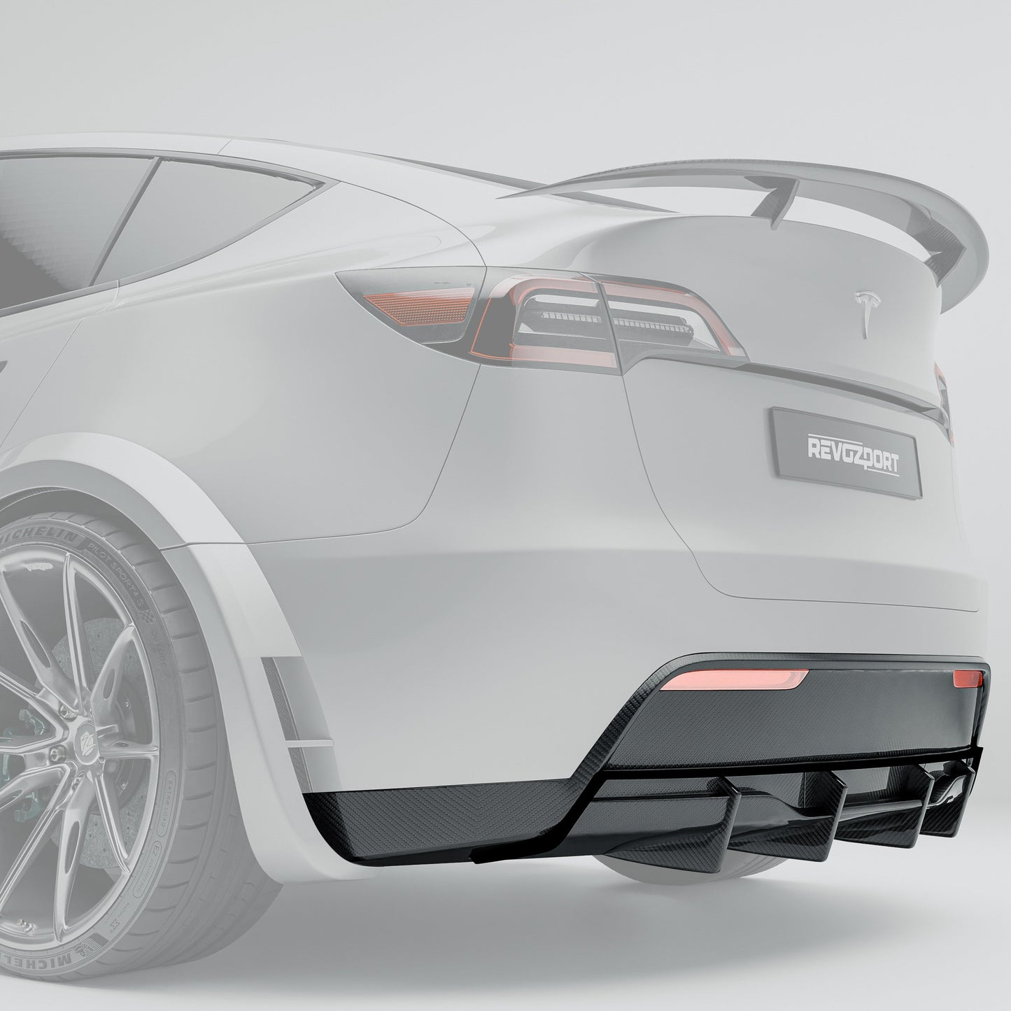 RevoZport Carbon Diffuser voor Tesla Model Y