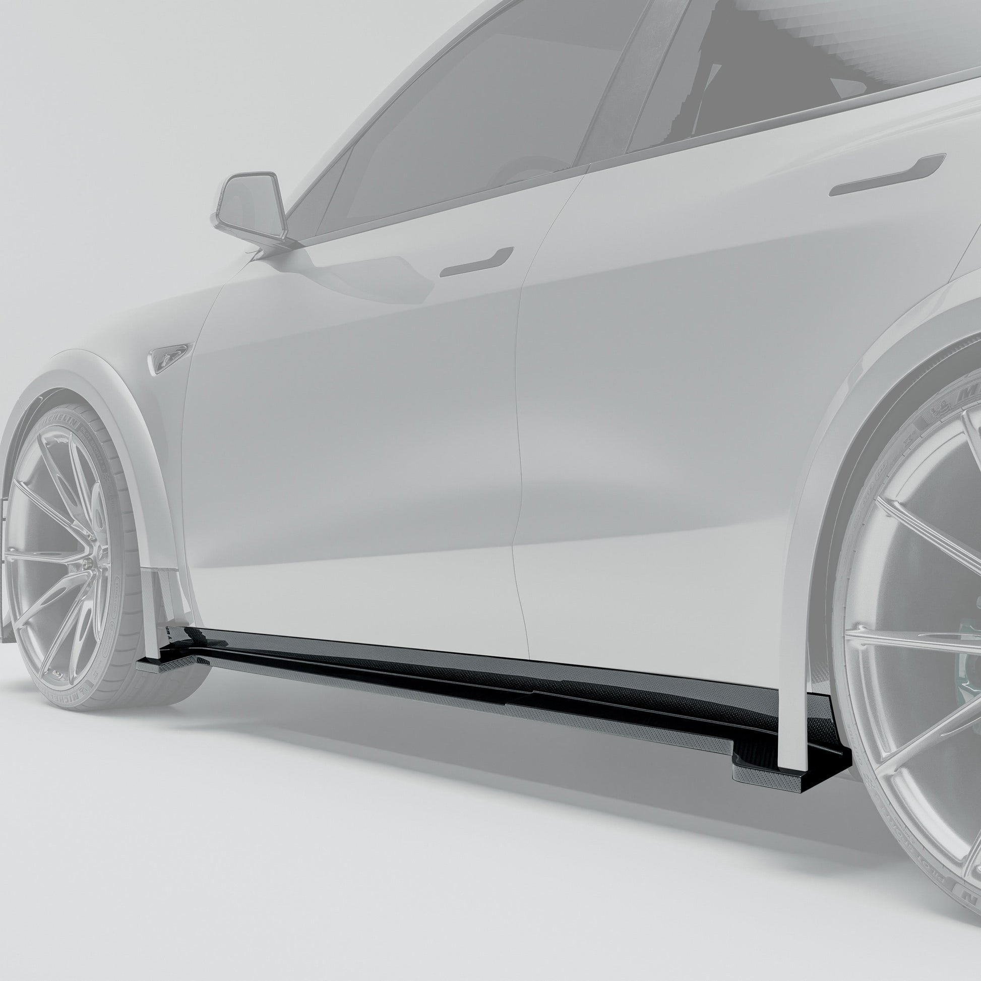 RevoZport Carbon Side Skirts voor Tesla Model Y