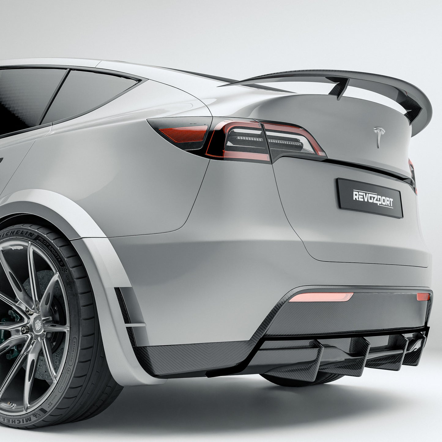 RevoZport Carbon Diffuser voor Tesla Model Y