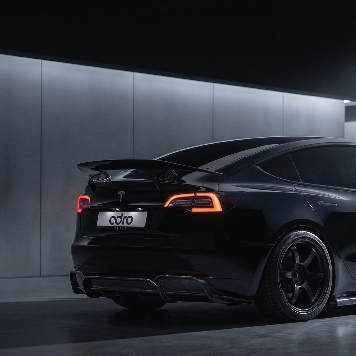 Adro Carbon Achtervleugel voor Tesla Model 3