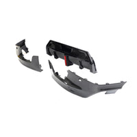 Carbon Diffuser 3-delig met rode accenten voor BMW 2 Serie / M2 G42 M-Sport