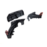 Carbon Diffuser 3-delig met rode accenten voor BMW 2 Serie / M2 G42 M-Sport
