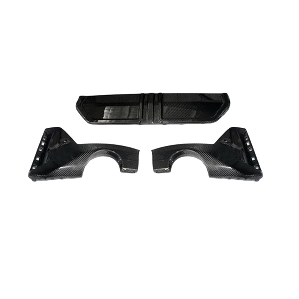 Carbon Diffuser hoekdelen voor BMW 3 Serie / M3 G20, G28 M-Sport LCI