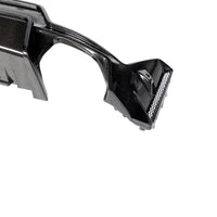 Carbon Diffuser met hoge vinnen en rode accentlijn voor BMW 3 Serie / M3 G20, G28 M-Sport LCI