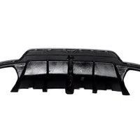Carbon Diffuser met hoge vinnen en rode accentlijn voor BMW 3 Serie / M3 G20, G28 M-Sport LCI