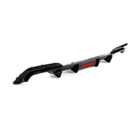 Carbon Diffuser met rode accentlijn voor BMW 3 Serie / M3 G20, G28