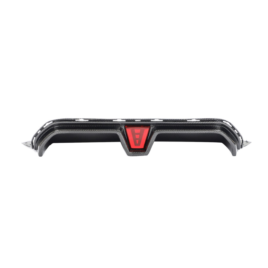 Carbon Diffuser met rode accentlijn voor BMW 5 Serie / M5 F90