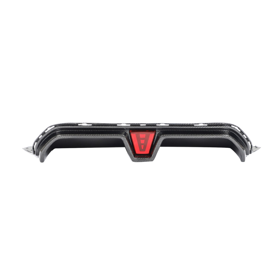 Carbon Diffuser met rode accentlijn voor BMW 5 Serie / M5 F90