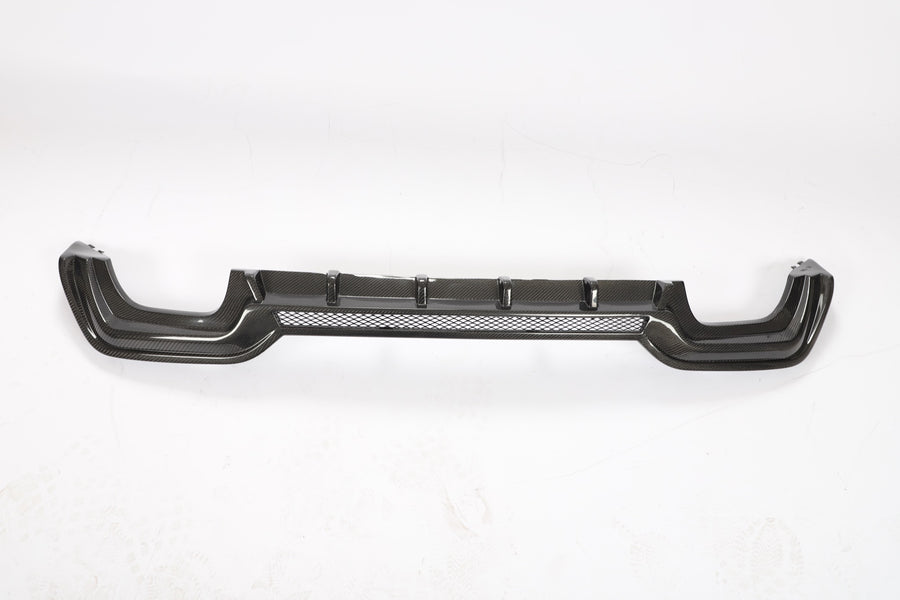 Carbon Diffuser met verzonken middendeel voor BMW 3 Serie / M3 G20, G28 M-Sport