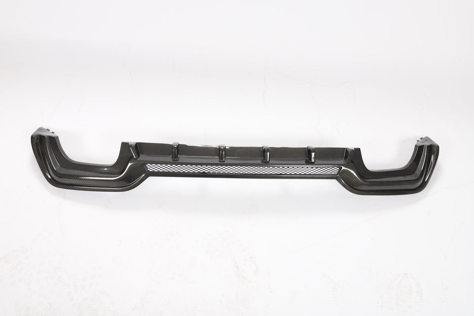 Carbon Diffuser met verzonken middendeel voor BMW 3 Serie / M3 G20, G28 M-Sport