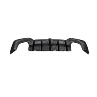 Carbon Diffuser met vinnen en rode accentlijn voor BMW 3 Serie / M3 G20, G28 M-Sport