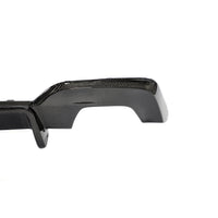 Carbon Diffuser met vinnen en rode accentlijn voor BMW 3 Serie / M3 G20, G28 M-Sport