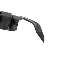 Carbon Diffuser met vinnen en rode accentlijn voor BMW 3 Serie / M3 G20, G28 M-Sport