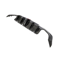 Carbon Diffuser met vinnen en rode accentlijn voor BMW 3 Serie / M3 G20, G28 M-Sport