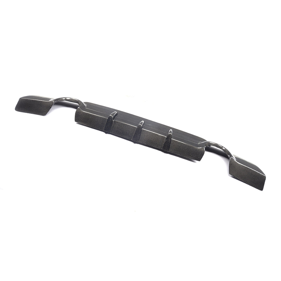 Carbon Diffuser met vinnen voor BMW 3 Serie / M3 E92 M-Sport