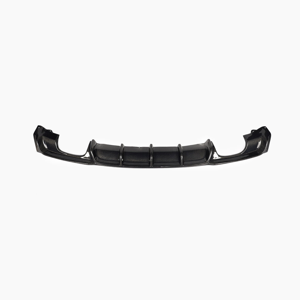 Carbon Diffuser met vinnen voor BMW 3 Serie / M3 F30 M-Sport