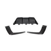 Carbon Diffuser met vinnen voor BMW 6 Serie / M6 F06, F12, F13 M-Sport