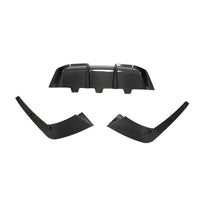 Carbon Diffuser met vinnen voor BMW 6 Serie / M6 F06, F12, F13 M-Sport