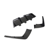 Carbon Diffuser met vinnen voor BMW 6 Serie / M6 F06, F12, F13 M-Sport