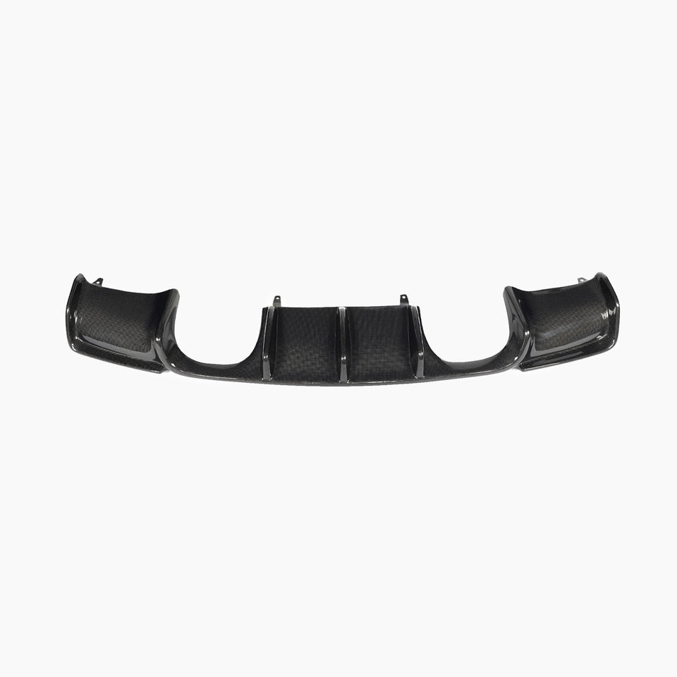 Carbon Diffuser ronde uitlaatuitsparingen voor BMW 3 Serie / M3 E92