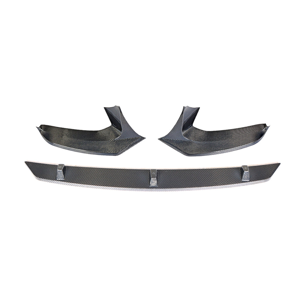 Carbon Front Splitter hoekdelen 4-delig voor BMW 5 Serie / M5 G30, G38 M-Sport