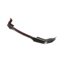 Carbon Front Splitter lipmodel glans met rode accentlijn voor BMW 3 Serie / M3 G20, G28 M-Sport