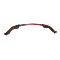 Carbon Front Splitter lipmodel glans met rode accentlijn voor BMW 3 Serie / M3 G20, G28 M-Sport