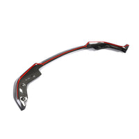 Carbon Front Splitter lipmodel glans met rode accentlijn voor BMW 3 Serie / M3 G20, G28 M-Sport