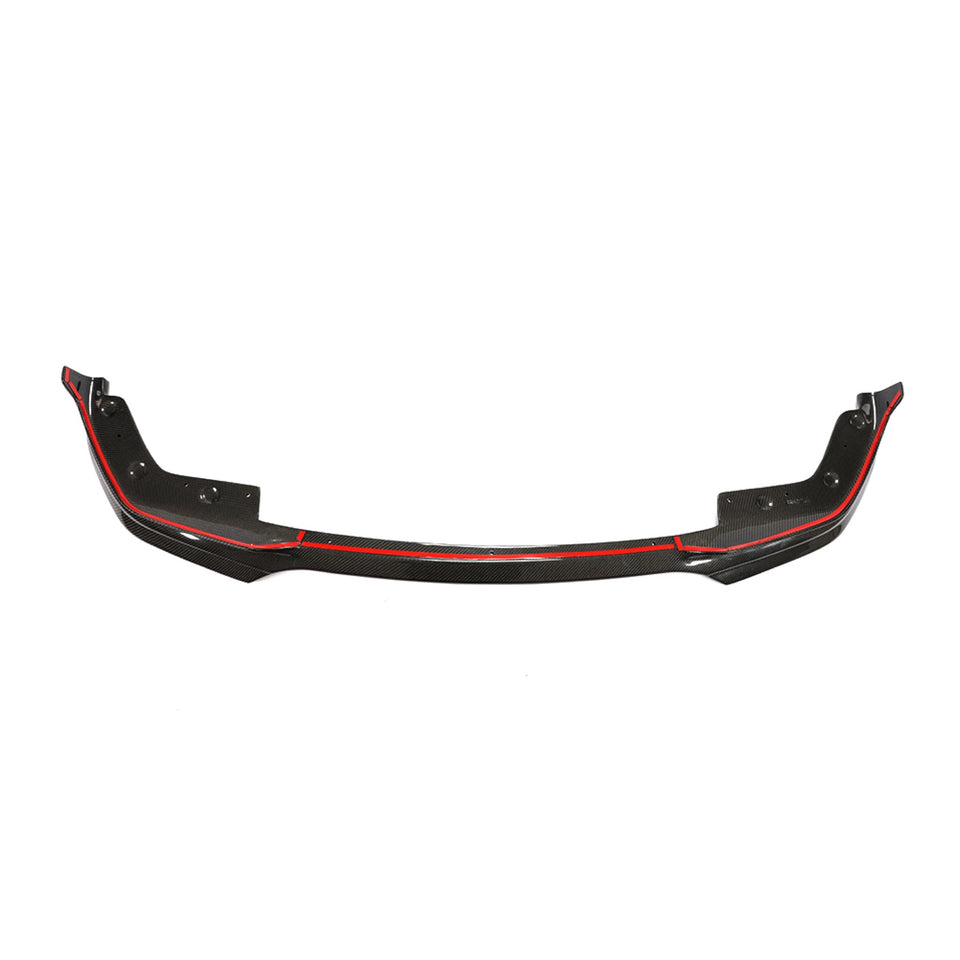 Carbon Front Splitter lipmodel glans voor BMW 3 Serie / M3 G20, G28 M-Sport
