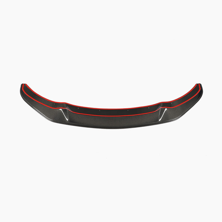 Carbon Front Splitter met rode accentlijn voor BMW 4 Serie / M4 F32 M-Sport