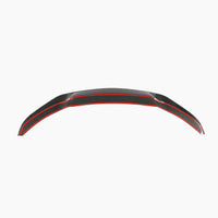 Carbon Front Splitter met rode accentlijn voor BMW 4 Serie / M4 F32 M-Sport