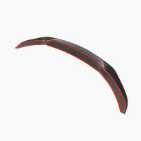 Carbon Front Splitter met rode accentlijn voor BMW 4 Serie / M4 F32 M-Sport