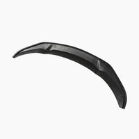 Carbon Front Splitter met rode accentlijn voor BMW 4 Serie / M4 F32 M-Sport