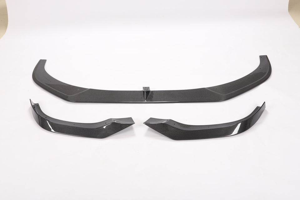 Carbon Front Splitter Sedan 3-delig voor BMW 8 Serie / M8 G14, G15, G16 M-Sport