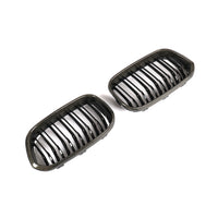 Carbon Grille dubbelspijl glanzend zwart voor BMW 1 Serie F20