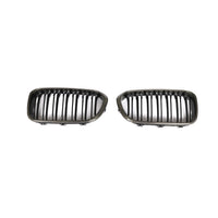Carbon Grille dubbelspijl glanzend zwart voor BMW 1 Serie F20