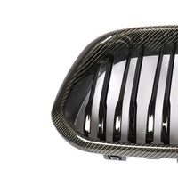 Carbon Grille dubbelspijl glanzend zwart voor BMW 1 Serie F20