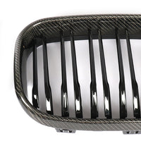 Carbon Grille dubbelspijl glanzend zwart voor BMW 1 Serie F20