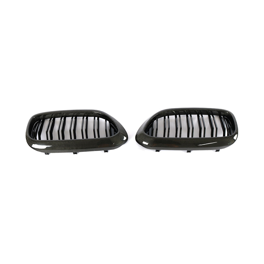 Carbon Grille dubbelspijl voor BMW 5 Serie / M5 G30, G38, F90 M-Sport