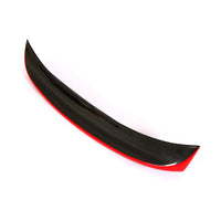 Carbon Kofferdekselspoiler met rode sierlijst Coupé voor BMW 3 Serie / M3 E46