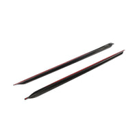 Carbon Side Skirts met rode accentlijn voor BMW 1 Serie F40 M-Sport