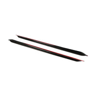 Carbon Side Skirts met rode accentlijn voor BMW 1 Serie F40 M-Sport