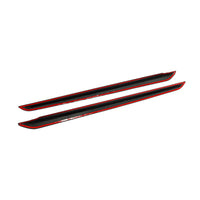 Carbon Side Skirts met rode accentlijn voor BMW 1 Serie F40 M-Sport
