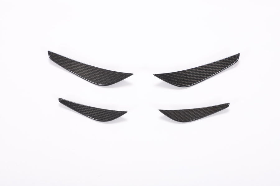 Dry Carbon Canards Sedan 4-delig voor BMW 8 Serie / M8 G14, G15, G16 M-Sport