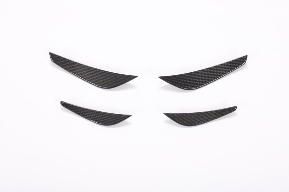 Dry Carbon Canards Sedan 4-delig voor BMW 8 Serie / M8 G14, G15, G16 M-Sport